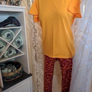 LLR TC Tall & Curvy Leggings outfit set / L tee